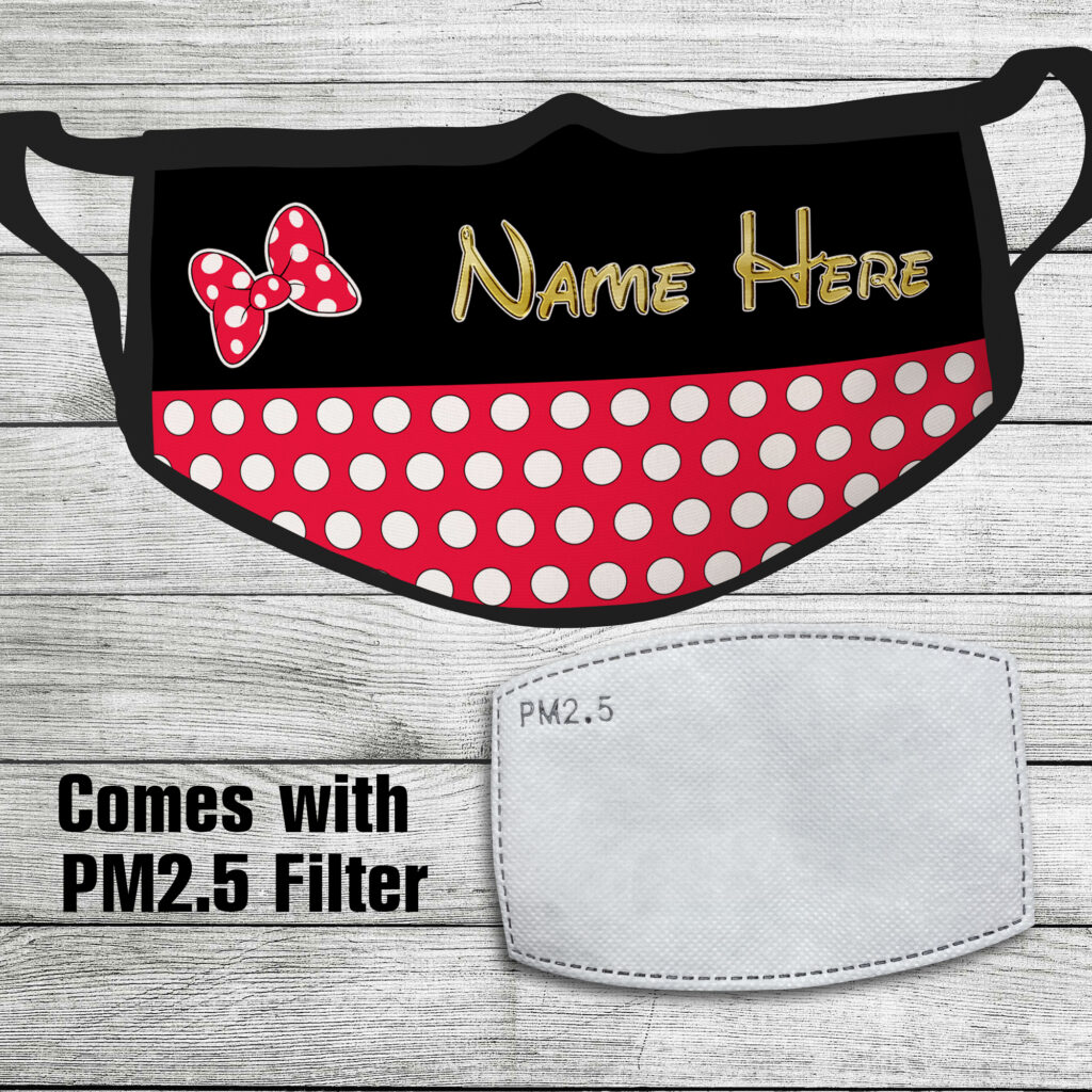 Babyhug Washable & Reusable Knit Face Mask Minnie Mouse - Pack of 2 main image 1